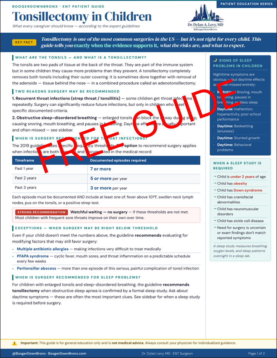 The Tonsillectomy Guide